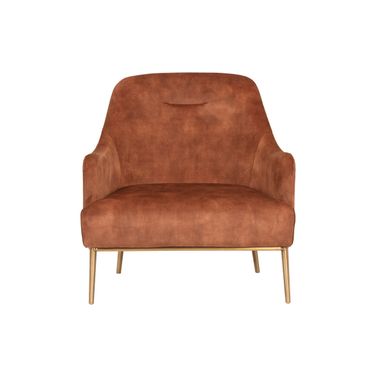 Cameron Lounge Chair In Nono Rust