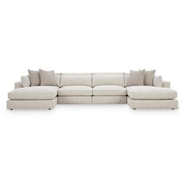 Camfield 4-Piece Double Chaise Sectional In Snow