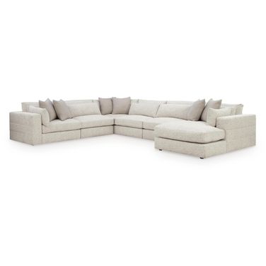 Camfield 6-Piece Sectional with RAF Chaise In Snow