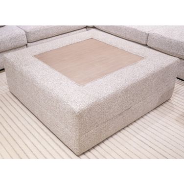 Camfield Oversized Accent Ottoman In Snowstone