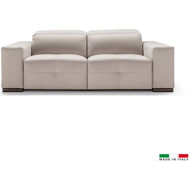 Camilla Motion Loveseat In Light Grey with 2 Power Recliner 2 Motors