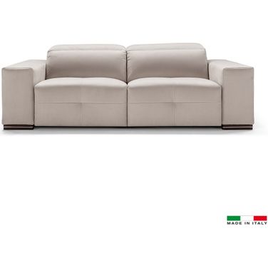 Camilla Motion Sofa In Light Grey with 2 Power Recliner 2 Motors