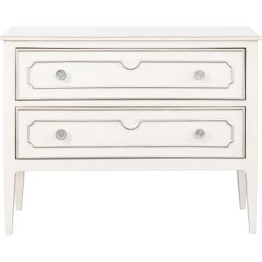 Camille Chest In Linen and Silver