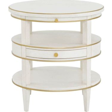 Camille End Table In Linen