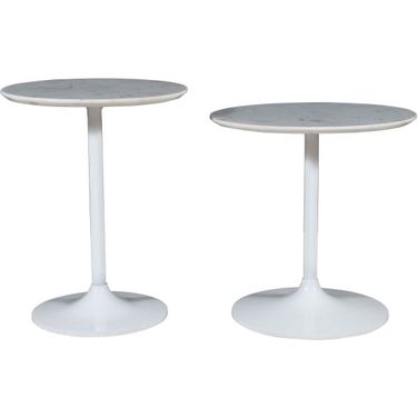 Camille Accent Tables Set of 2 In White