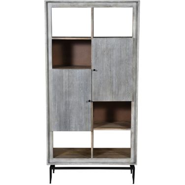 Camilo 72 Inch High 2 Door Accent Cabinet In Grey