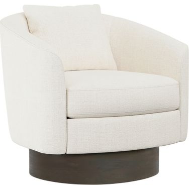 Camino Fabric Swivel Chair In White