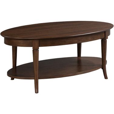 Campaigna Oval Cocktail Table In Cafe Mocha