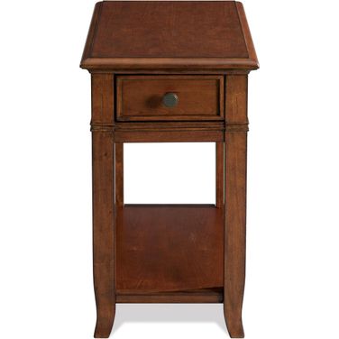 Campbell Burnished Cherry Chairside Table