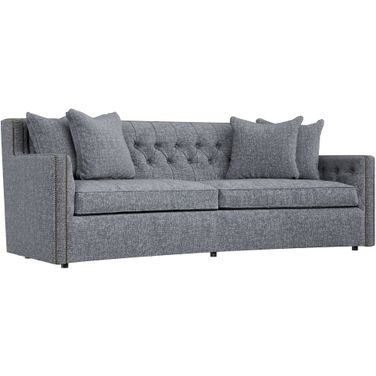 Candace Chenille Fabric Sofa In Grey