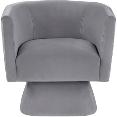 Candace Swivel Chair In Gray