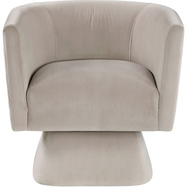 Candace Swivel Chair In Taupe