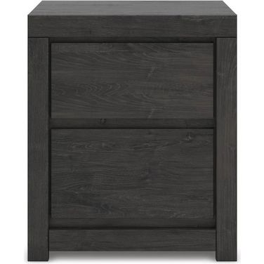 Candanew Nightstand In Charcoal