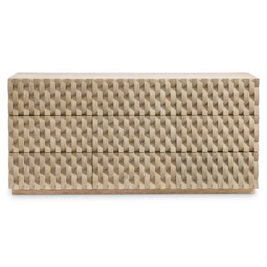 Candra Dresser In Beige and Tan