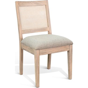 Cane Back Dining Chair Set of 2 In Wheat