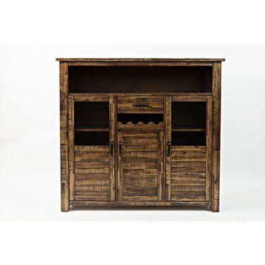Cannon Valley Wine Cabinet In Medium Brown