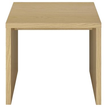 Canoga Engineered Wood Accent Side End Table In Light Oak