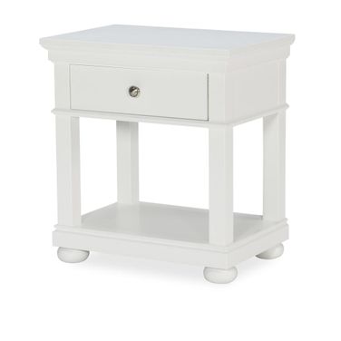 Canterbury 2.0 1 Drawer Open Night Stand In Natural White