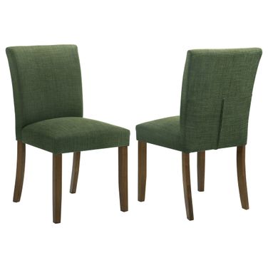Cantley Upholstered Dining Side Chair Set of 2 In Green