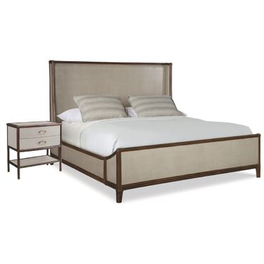 Canvas Bedroom Set In Dove Grey