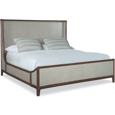 Canvas King Bed In Dove Grey