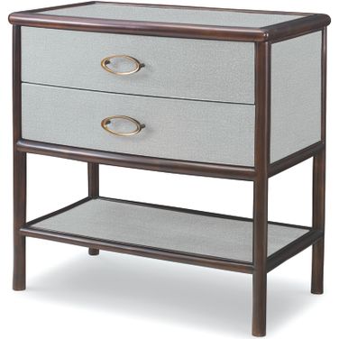 Canvas Nightstand In Dove Grey