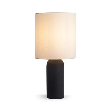 Canvas Table Lamp In Black