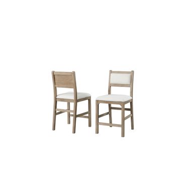 Canyon Drive Wood Counter Height Kitchen Chairs Set of 2 In Light Brown