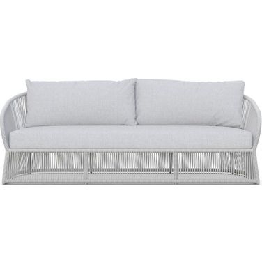 Cape Town 3 Seat Sofa with Cushion In Polar and Matte White