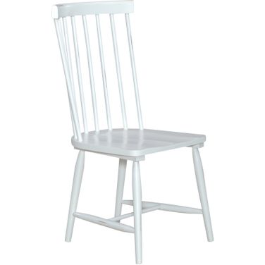 Capeside Cottage Spindle Back Side Chair In White Set Of 2