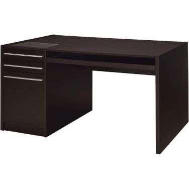 Halston 3-drawer Connect-it Office Desk Cappuccino