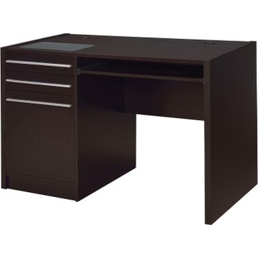 Halston Rectangular Connect-it Office Desk Cappuccino