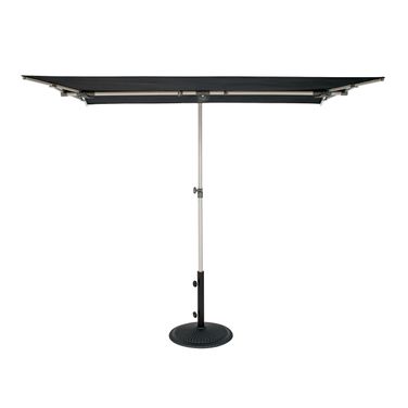 Capri 4.95' x 6.93' Rectangle Balcony Umbrella In Black