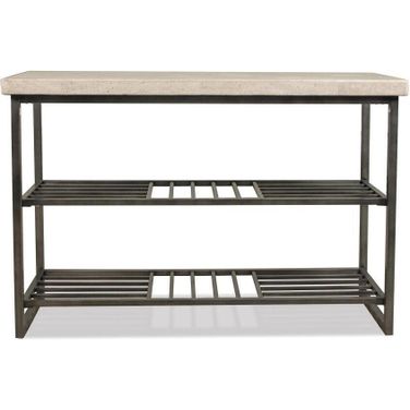 Capri Console Table In Alabaster