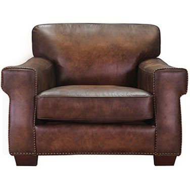 Capri Leather Chair In Russet