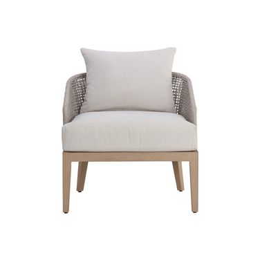 Capri Lounge Chair In Drift Brown and Palazzo Cream