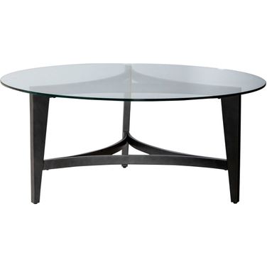 Capri Round Cocktail Table In Espresso