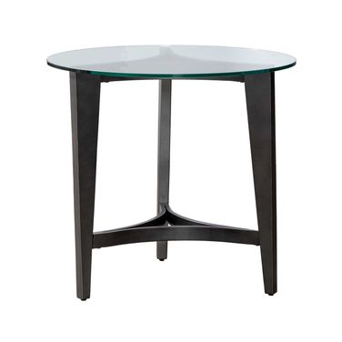 Capri Round End Table In Espresso