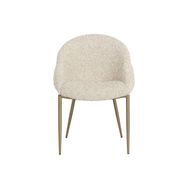 Caprielle Dining Armchair In Noah Ecru