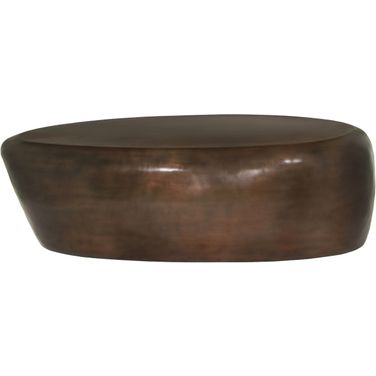 Capsule Aluminum Coffee Table In Brown