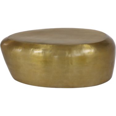 Capsule Aluminum Coffee Table In Gold