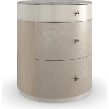 Caracole Classic Hang Around Nightstand In Frost