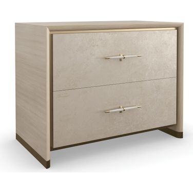 Caracole Classic Hang Up Large Nightstand In Frost