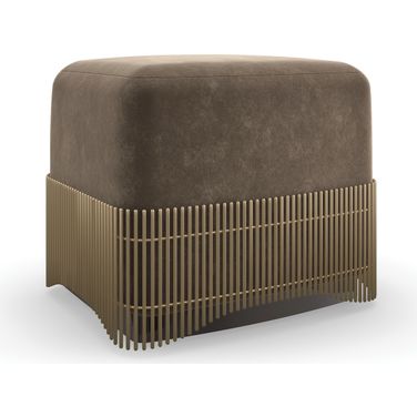 Caracole Classic Petit Four Ottoman In Dark Chocolate