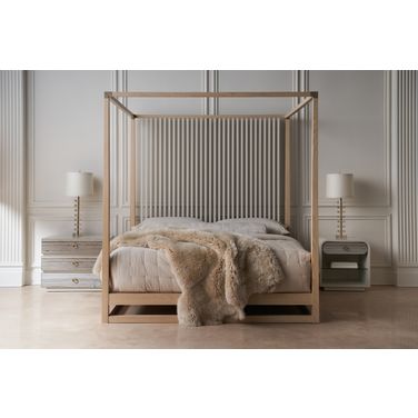 Caracole Classic Pinstripe Light Bedroom Set In Oak
