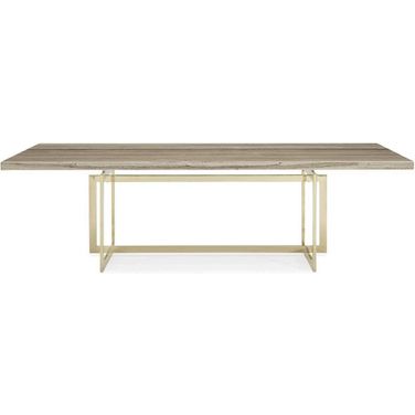 Caracole Classic Wish You Were Here Dining Table Base With Stone Top