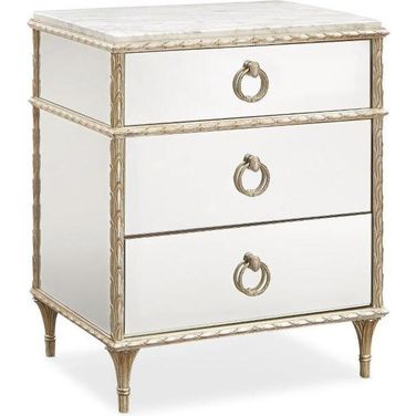 Caracole Compositions Fontainebleau Three Drawer Nightstand