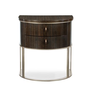 Caracole Modern Streamline Half Moon Nightstand