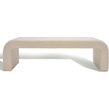 Caralynn Upholstered Bench In Ivory