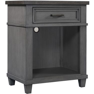 Caraway 1 Drawer Nightstand In Aged Slate